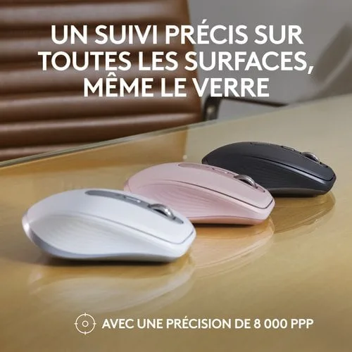 Logitech MX Anywhere 3S - Sans-Fil - Rose, vue 8