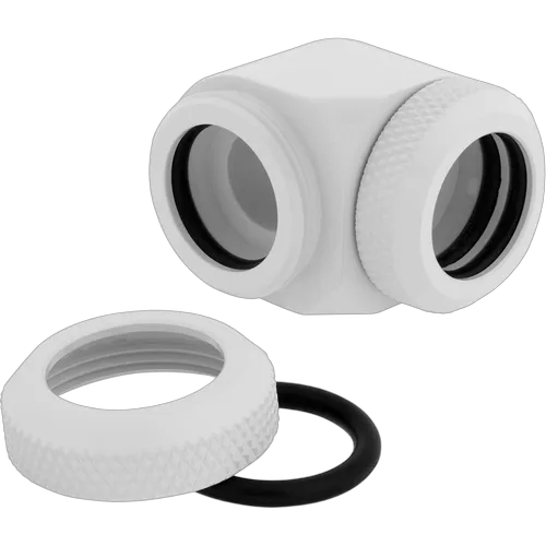 Corsair Fittings 90° Hydro X XF Hardline - 14mm Blanc (x2), vue 3