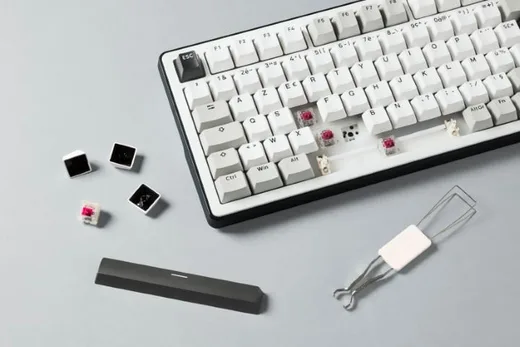The G-LAB Keyz Elite 300 WG 75% - Mécanique - Sans-Fil - RGB - Blanc/Gris