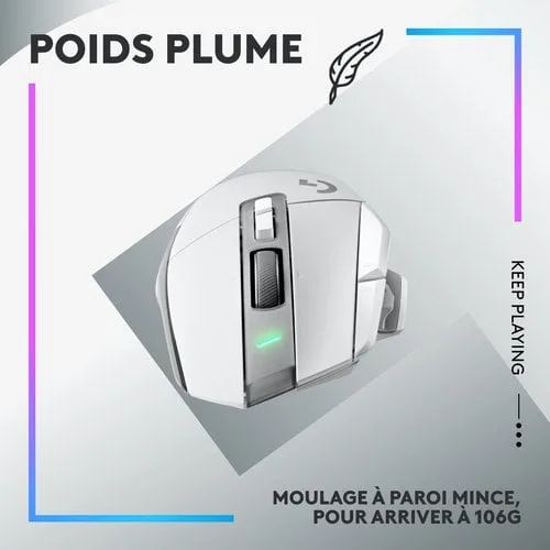 Logitech G502 X Plus - Sans-Fil - RGB - Blanc, vue 16