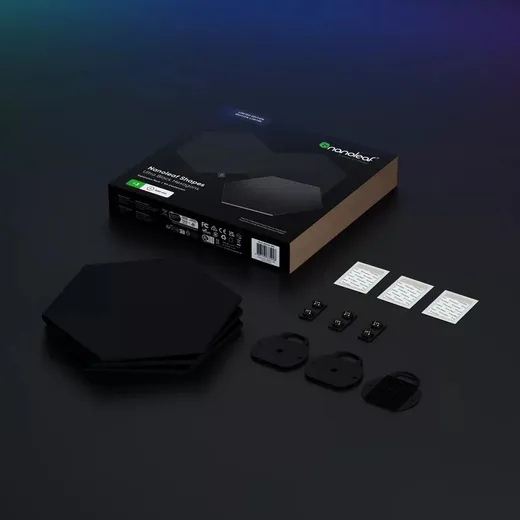 Nanoleaf Shapes Black Hexagons Pack Expansion - 3 pièces