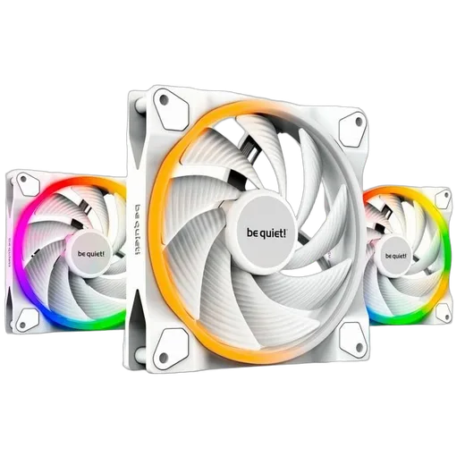 be quiet! Pack de 3 Light Wings 120mm PWM ARGB Blanc, vue 1