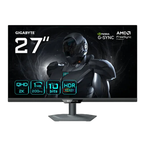 Gigabyte G27Q2 - 27" QHD 200Hz Fast-IPS 0.5ms USB-C Pivot G-Sync