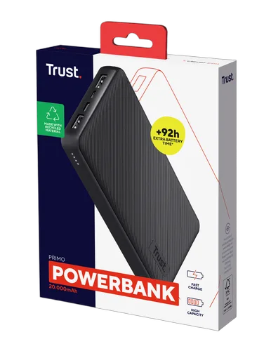 Trust Batterie externe PRIMO - 20.000mAh - Powerbank, vue 6