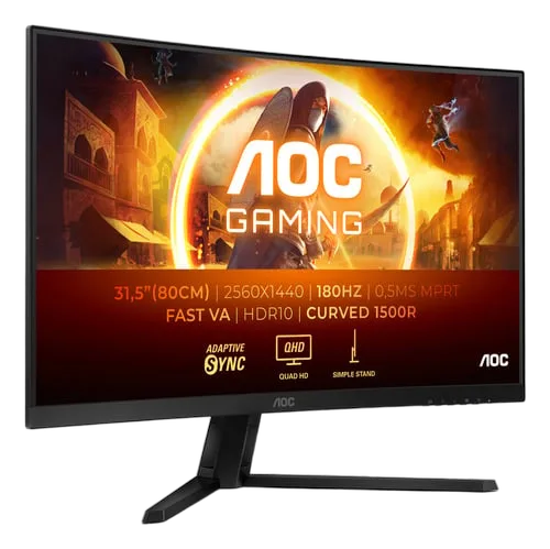 AOC CQ32G4VE - 31.5" CURVE QHD 180Hz Fast-VA 0.5ms Adaptive Sync