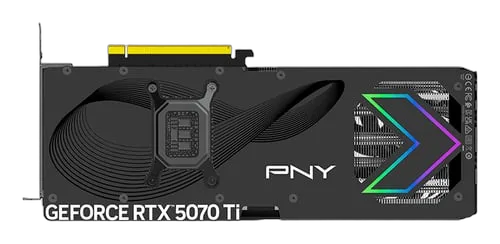 PNY RTX 5070Ti 16GB ARGB Overclocked Triple Fan, vue 9