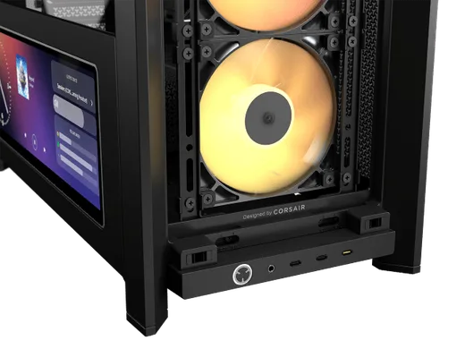 Corsair FRAME 4000D LCD RS ARGB Noir - MT/Sans Alim/E-ATX, vue 8