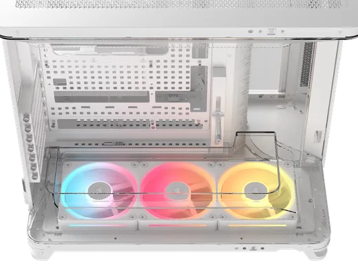 Corsair Air 5400 LX-R RGB Link Blanc - MT/Sans Alim/E-ATX, vue 8