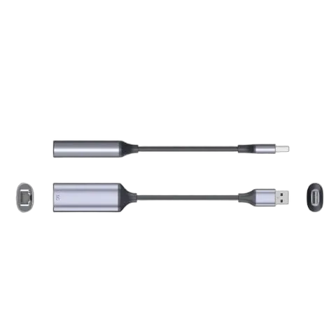 VALUE Convertisseur USB-A vers RJ45 - 0,13m - Gris