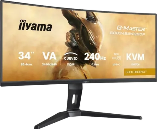 Iiyama G-MASTER GCB3486WQSCP-B1 - 34" CURVE UWQHD 240Hz VA 0.4ms HDR FreeSync Premium, vue 7