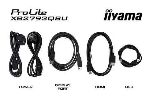 Iiyama Prolite XB2793QSU-B1 - 27" QHD 75Hz IPS 1ms Pivot Adaptive Sync, vue 8