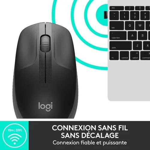Logitech M190 - Sans-Fil - Gris Charbon, vue 6