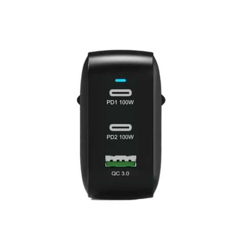 Port Chargeur mural 100W GaN 3 ports + Câble USB-C - 2m