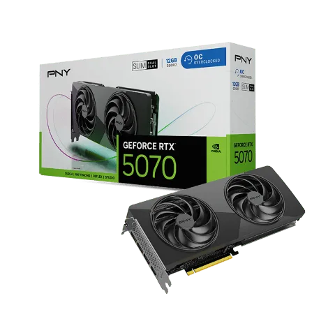 PNY GeForce RTX 5070 12Go Slim Dual Fan Overclocked