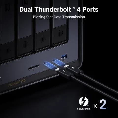UGREEN DXP6800 Pro - 6 Baies, vue 3
