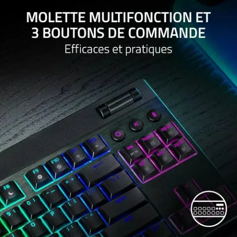 Razer BlackWidow V4 TKL LP HyperSpeed - Orange Switch-Seconde Vie, vue 4