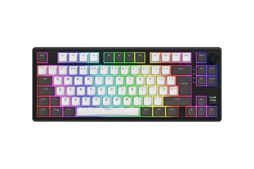Hator Skyfall 80 Pro TKL - Mécanique - Sans-Fil - RGB - Gris/Noir, vue 2