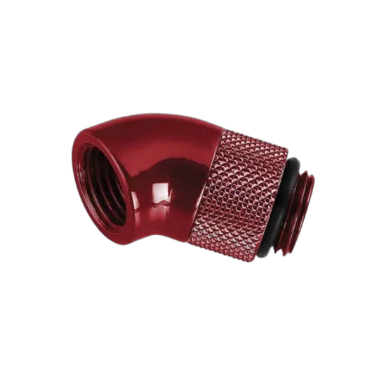 Fitting coudé rotatif 45° rouge - 14mm, vue 1