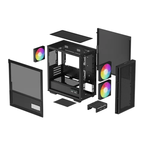 Deepcool CH360 DIGITAL Noir - GT/Sans Alim/Micro-ATX, vue 13