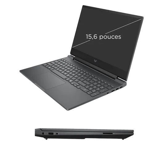 HP Victus - 15.6" FHD 144Hz Ryzen 5 240 RTX 5050 24Go 512Go W11, vue 6