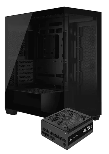 Corsair 3500X Noir + RM750x, vue 1
