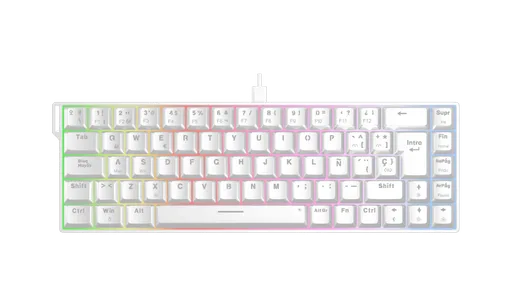 The G-LAB Keyz Titanium HE 65% - Magnétique - Filaire - RGB - Blanc, vue 8
