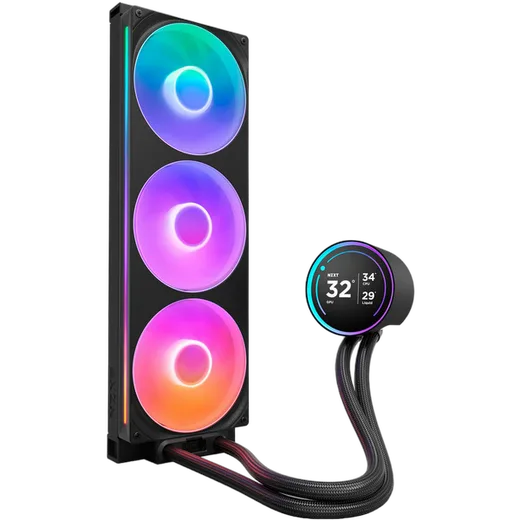 NZXT Kraken Elite 420 RGB V2 - 420mm - Noir, vue 2