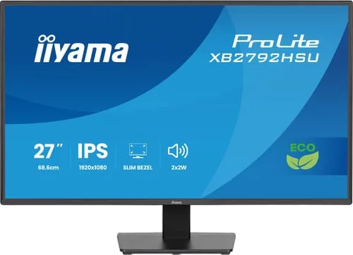 Iiyama X2792HSU-B1 - 27" FHD 120Hz IPS classe énergétique B, vue 1