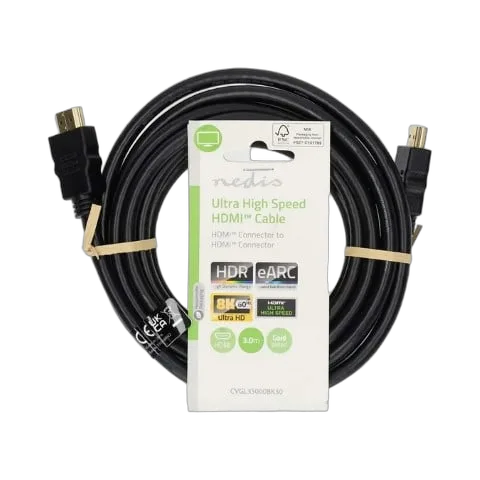 Nedis Câble HDMI HighSpeed mâle/mâle - 3m - Noir