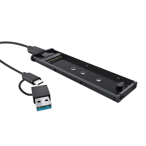 Trust USB-C 3.2 M.2 SSD - Noir, vue 3