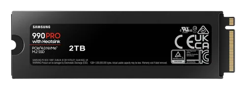 Samsung 990 PRO Dissipateur 2To M.2, vue 3