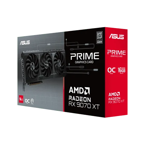 Asus Prime Radeon RX 9070 XT OC Edition 16GB GDDR6, vue 13