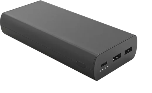 WE Batterie Externe 20000mAh 3 ports - 1 port USB C/2 USB A Noir
