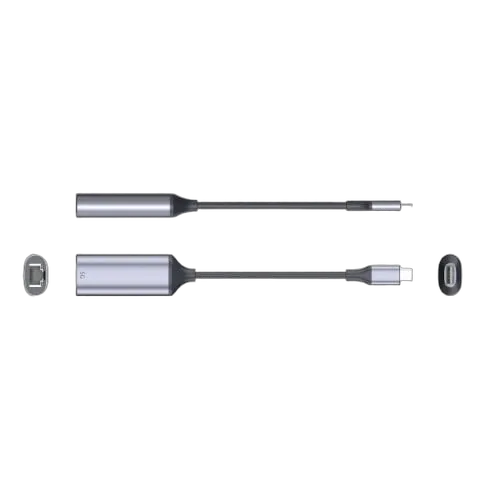 VALUE Convertisseur USB-C vers RJ45 - 0,13m - Gris, vue 2