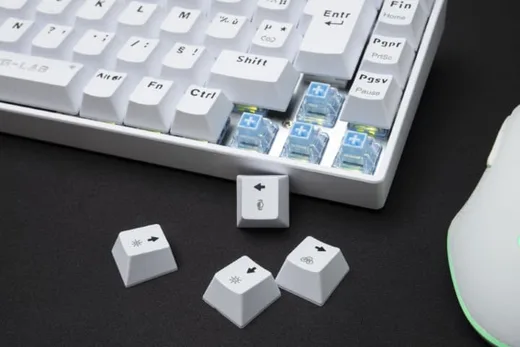 The G-LAB Keyz Titanium HE 65% - Magnétique - Filaire - RGB - Blanc, vue 2
