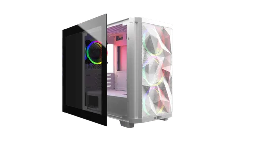 M.RED StarDust Mini Blanc ARGB - mT/sans alim./mATX