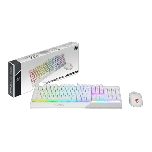 MSI Vigor GK30 COMBO WHITE, vue 4