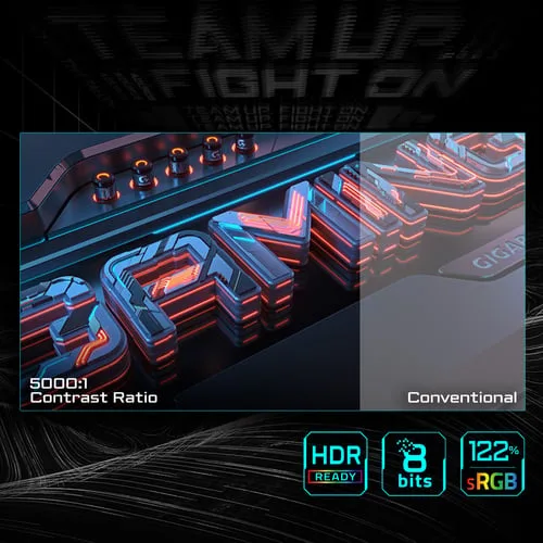 Gigabyte GS27QCA - 27" CURVE QHD 180Hz VA 1ms HDR Adaptive Sync, vue 7