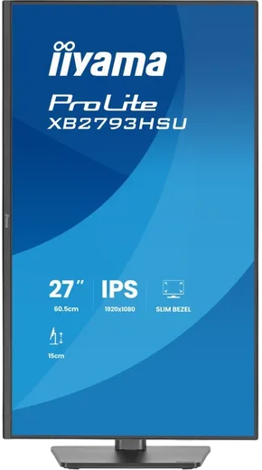 Iiyama XB2793HSU-B1 - 27" FHD 120Hz HP Pied réglable Pivot