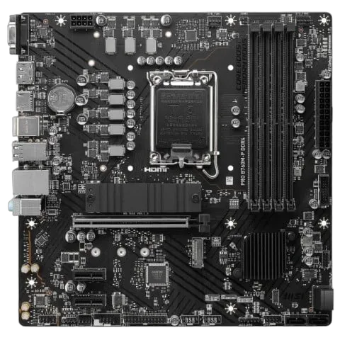 MSI PRO B760M-P, vue 5