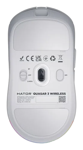 Hator Quasar 3 - Sans-Fil - RGB - Blanc, vue 3