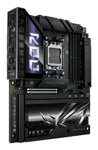 Asus ROG CROSSHAIR X870E HERO BTF - X870/AM5/DDR5/ATX, vue 3