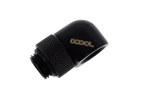 Alphacool Fitting coudé rotatif 90° noir - 14mm - 4 pièces