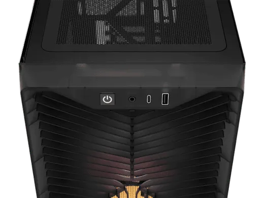 Corsair 3200D RS ARGB Smoke Noir + RM850e, vue 4