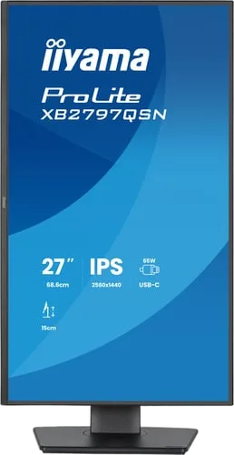 Iiyama Prolite XB2797HSN-B1 - 27" QHD 75Hz IPS 1ms Pivot USB-C 65W