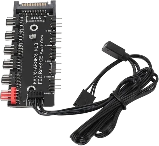 Deepcool R-EDF120-BKAPP86-G-1 + CG580 FAN HUB Noir, vue 6