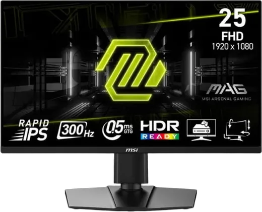 MSI MAG 255PXF -24.5" FHD 300Hz Fast IPS 1ms Pivot FreeSync Premium