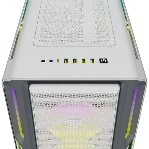 Corsair iCUE 5000T Midi-Tower, RGB, Tempered Glass - weiÃŸ, vue 7