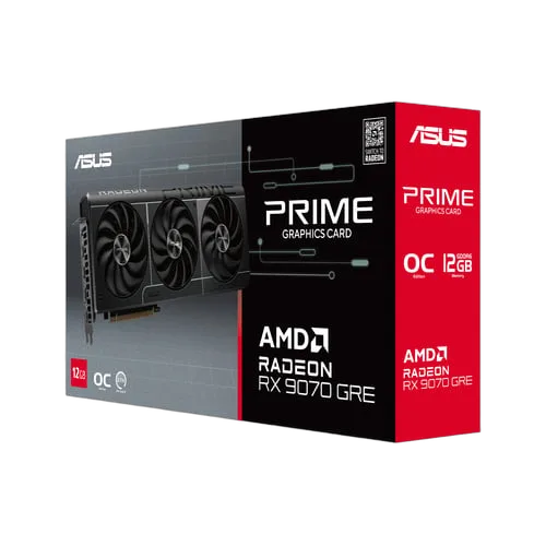 Asus Prime Radeon RX 9070 GRE OC Edition 12GB GDDR6, vue 12