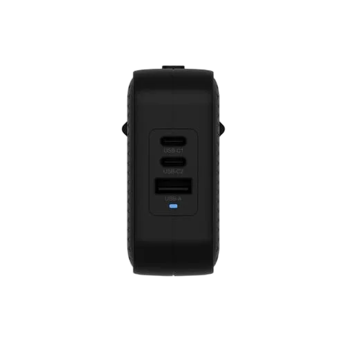 Targus Chargeur de voyage GaN 70W 2xUSB-C + USB-A - 3 ports - Noir